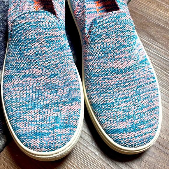 Rothy’s size 12 turquoise melange woman’s slide on snekers - Picture 4 of 12